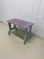 Houten bankje krukje tafeltje, Ophalen, Gebruikt, Hout