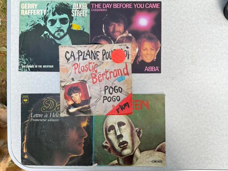 Vijf singles, Cd's en Dvd's, Vinyl Singles, Gebruikt, Single, Pop, 7 inch, Ophalen of Verzenden