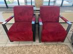 Rode stoelen!, Huis en Inrichting, Fauteuils, Ophalen, Gebruikt, 75 tot 100 cm, Stof