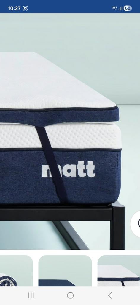 Split Topper - Matt Sleeps- 160x210, Huis en Inrichting, Slaapkamer | Matrassen en Bedbodems, Ophalen, Nieuw, Tweepersoons, 180 cm