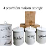 Nieuw 4pcs rivièra maison storage jar
Porselein, Huis en Inrichting, Keuken | Servies, Ophalen of Verzenden, Nieuw, Porselein