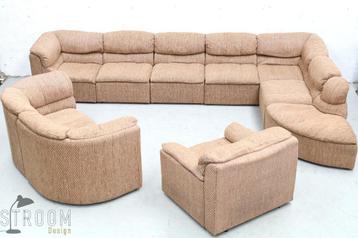 Laauser Modulaire Sofa Bank Zithoek Vintage Design Jaren 70 beschikbaar voor biedingen