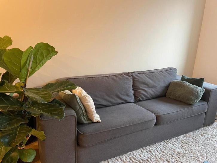 Bank, Huis en Inrichting, Banken | Bankstellen, Gebruikt, Rechte bank, Vierpersoons of meer, Ophalen