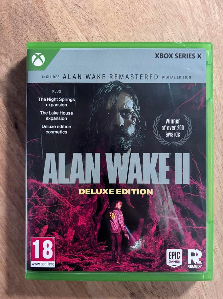 Alan Wake II Deluxe Edition + Alan wake 1- Xbox Series X, Spelcomputers en Games, Games | Xbox Series X en S, Zo goed als nieuw