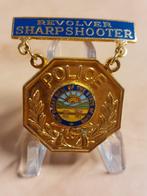 Revolver Sharpshooter Ohio, Verzamelen, Militaria | Algemeen, Ophalen of Verzenden, Overige soorten, Amerika, Embleem of Badge