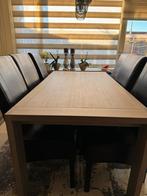 ZGAN Eettafel met 6 stoelen van Pronto Wonen, Ophalen of Verzenden, Gebruikt, Modern, 6 tot 8 stoelen