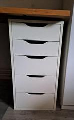 2 witte ladekasten van IKEA type ‘Alex’, 5 laden of meer, Minder dan 100 cm, 25 tot 50 cm, Minder dan 50 cm