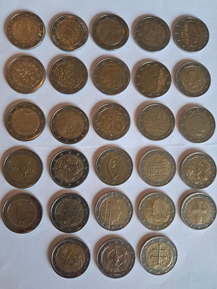 Diverse euro munten, Postzegels en Munten, Munten | Europa | Euromunten, 2 euro, Overige landen, Ophalen of Verzenden
