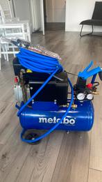 Metabo luchtcompressor incl slang en toebehoren, Doe-het-zelf en Verbouw, Compressors, Ophalen, Gebruikt, 6 tot 10 bar