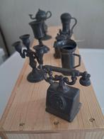Vintage Tinnen Miniaturen Gebruiksvoorwerpen, Antiek en Kunst, Antiek | Tin, Ophalen of Verzenden