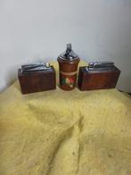 2236) 3 houten tafel aanstekers, Ophalen of Verzenden, Aansteker