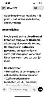 Bloedkoraal kralen (120 stuks) voor ketting, Ophalen of Verzenden, Zo goed als nieuw