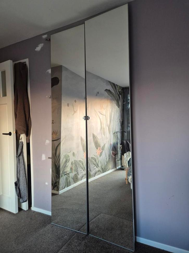 4 deuren van Ikea Pax kast, waarvan 2 met spiegel, Huis en Inrichting, Kasten | Kledingkasten, Gebruikt, 200 cm of meer, 50 tot 75 cm