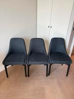 3 eetkamerstoelen – grijs/antraciet (gebruikt), Ophalen, Gebruikt