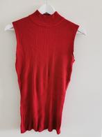 Rood oranje mouwloze trui Les Bleus 100% zijde L ZGAN, Maat 42/44 (L), Ophalen of Verzenden, Zo goed als nieuw, Zonder mouw