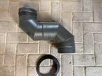Dubbelwandig knie 2x 90 graden zwart, Ophalen, Zo goed als nieuw, Gas, Gaskachel