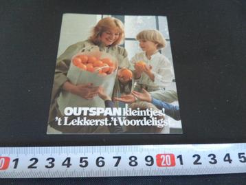 sticker OUTSPAN kleintjes ! 't lekkerst. 't voordeligst.  beschikbaar voor biedingen