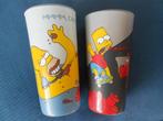 2 Glazen The Simpsons Homer Bart, Verzamelen, Ophalen, Gebruikt, Tv, Gebruiksvoorwerp