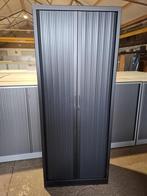 Zwarte metalen roldeurkast met 4 legborden, 80 breed, Ophalen, Gebruikt, 50 tot 100 cm, Metaal
