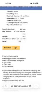 RVS Spouwankers 250mm - Nieuw, 250 mm of meer, Overige typen, Nieuw, Ophalen of Verzenden