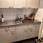 Keukenblok - Compleet en Functioneel, Huis en Inrichting, Keuken | Complete keukens, Ophalen, Gebruikt, Enkelwandige keuken, Crème
