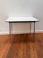 Witte formica tafel, Huis en Inrichting, Tafels | Eettafels, 50 tot 100 cm, Gebruikt, Rechthoekig, Ophalen of Verzenden