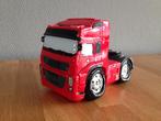 spaarpot truck vrachtauto kleur rood, Verzamelen, Spaarpotten, Ophalen of Verzenden, Nieuw, Overige materialen, Vervoermiddel