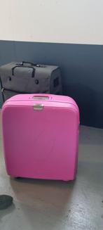 Mooie roze grote hardcase koffer., Ophalen, Gebruikt, Hard kunststof