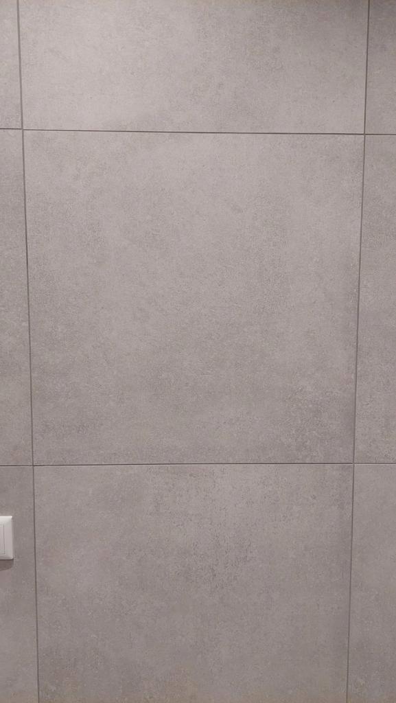 Grijze badkamertegels 60x60cm, Doe-het-zelf en Verbouw, Tegels, Nieuw, Overige typen, Keramiek, 60 cm of meer, 60 cm of meer, 5 tot 10 m²