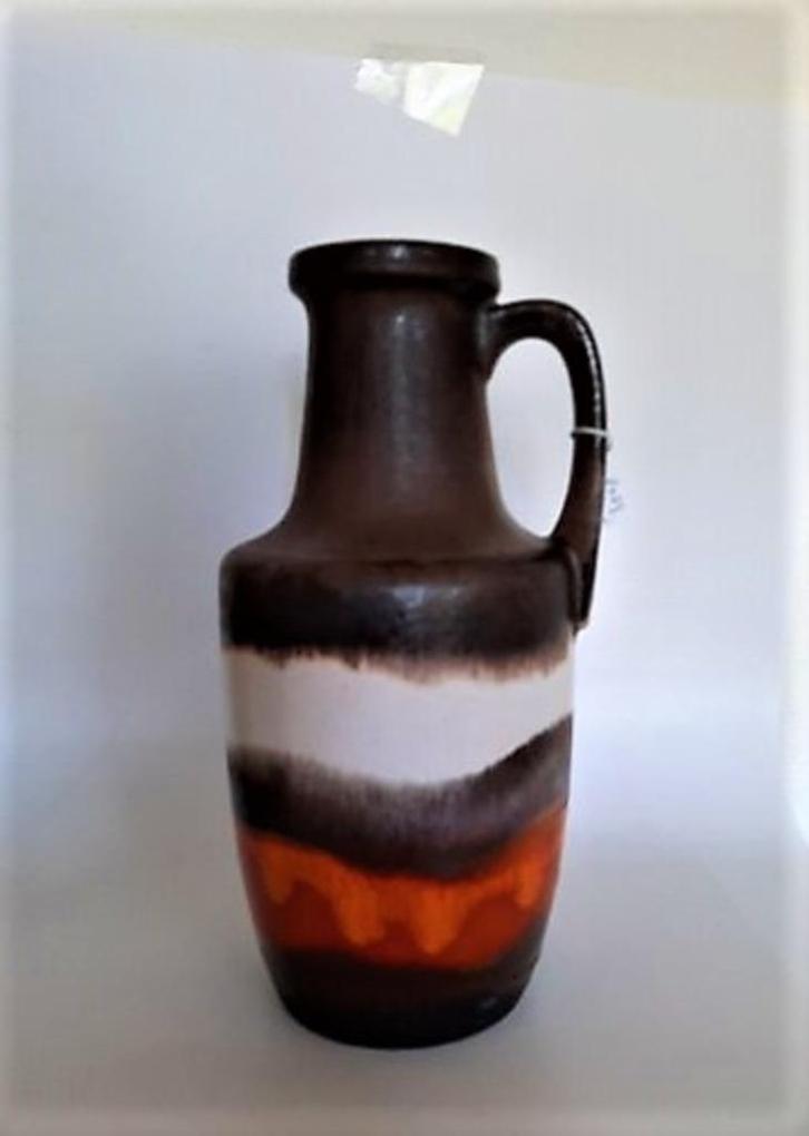 Scheurich vaas bruin-creme-oranje 404-26 (8039), Huis en Inrichting, Woonaccessoires | Vazen, Zo goed als nieuw, Minder dan 50 cm
