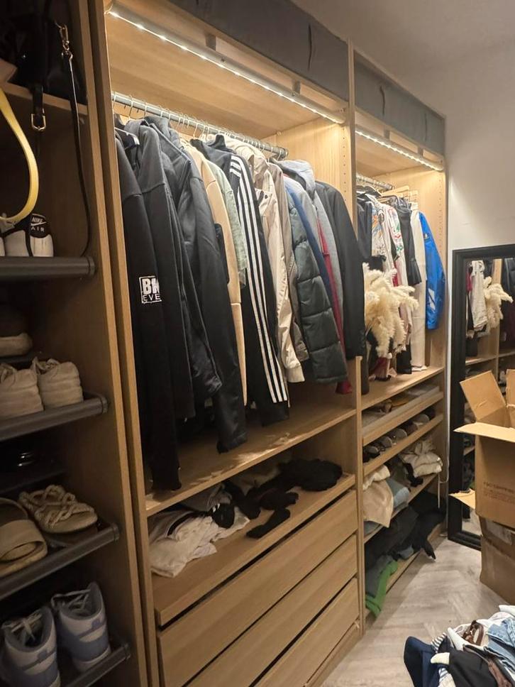 Ikea pax kast 2 meter, Huis en Inrichting, Kasten | Stellingkasten, Gebruikt, Ophalen