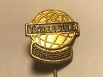 Metalen TYRESOLES BANDENMERK Speld (Geel/Zwart/Messingkleur), Verzenden, Zo goed als nieuw, Merk, Speldje of Pin