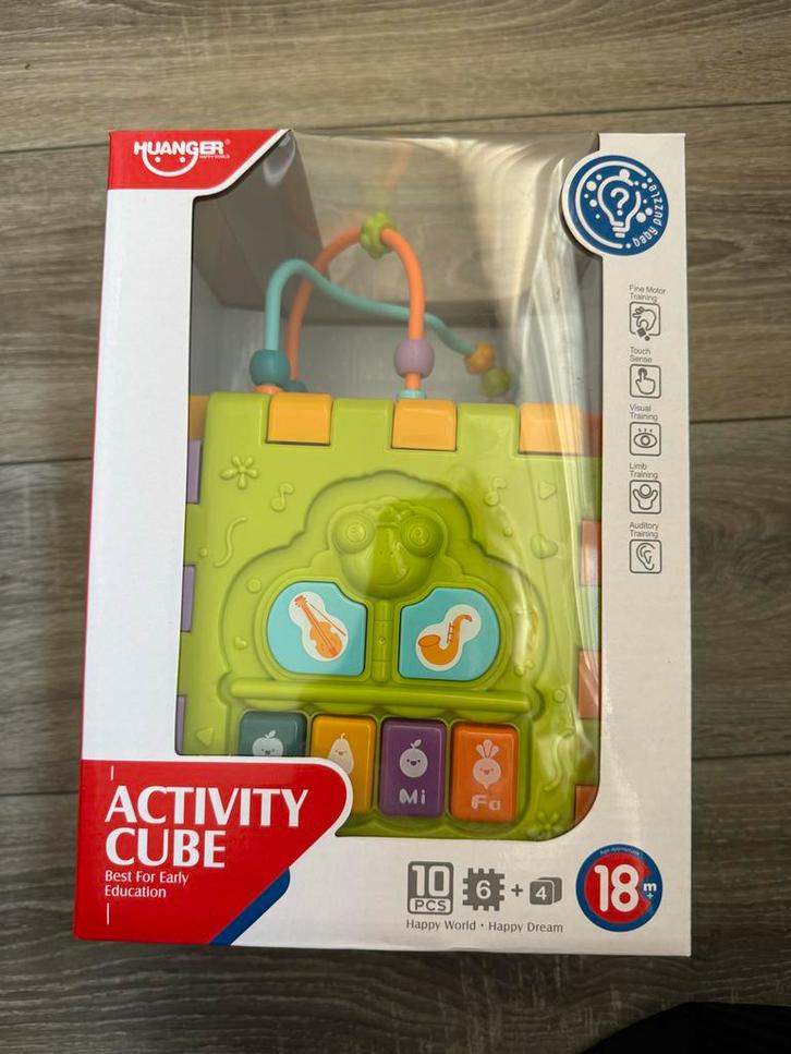 Nieuw! Huanger Activity Cube - Leerzaam Speelgoed!, Kinderen en Baby's, Speelgoed | Babyspeelgoed, Nieuw, Overige typen, Met geluid
