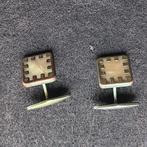 Manchetknopern uit de jaren 60, vintage, verzilverd, Antiek en Kunst, Ophalen of Verzenden, Heren, Overige merken