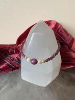 Robijn Akoya zoutwater parel liefde geluk uniek eyecatcher, Met bedels of kralen, Nieuw, Ophalen of Verzenden, Rood