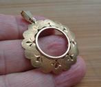 14 karaat gouden krans hanger voor munt [471], Overige voorstellingen, Verzenden, Zo goed als nieuw, Goud