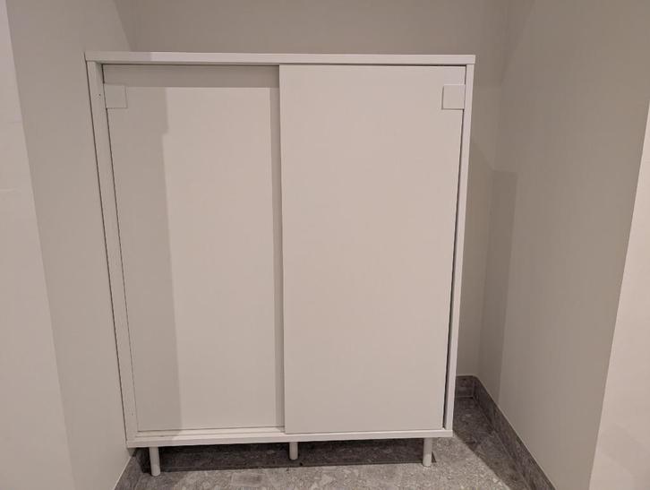 Schoenenkast/opberger MACKAPÄR wit, 80x35x102 cm IKEA, Huis en Inrichting, Kasten | Schoenenrekken, Zo goed als nieuw, Ophalen