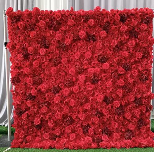 Bloemenmuur Verhuur ( Rood Bruiloft ), Hobby en Vrije tijd, Feestartikelen | Verhuur, Zo goed als nieuw, Geboorte of Huwelijk