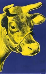 Andy Warhol Offset print dik papier "Cow Blue and Yellow ", Ophalen of Verzenden