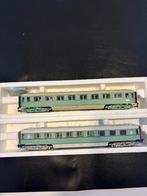 2 x roco NS Turquoise rijtuigen nieuwstaat, Gelijkstroom, Wagon, Ophalen of Verzenden, Roco