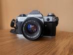 Canon AE-1 Program met 50mm lens (Getest), Audio, Tv en Foto, Fotocamera's Analoog, Ophalen of Verzenden, Gebruikt, Spiegelreflex