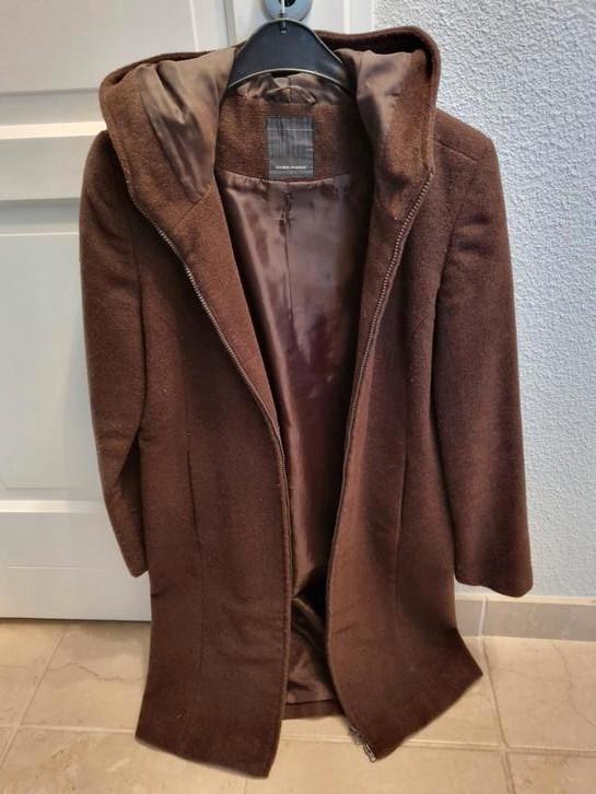 Bruine jas/ mantel, Vero Moda mt M, Kleding | Dames, Jassen | Winter, Zo goed als nieuw, Maat 38/40 (M), Bruin, Ophalen of Verzenden
