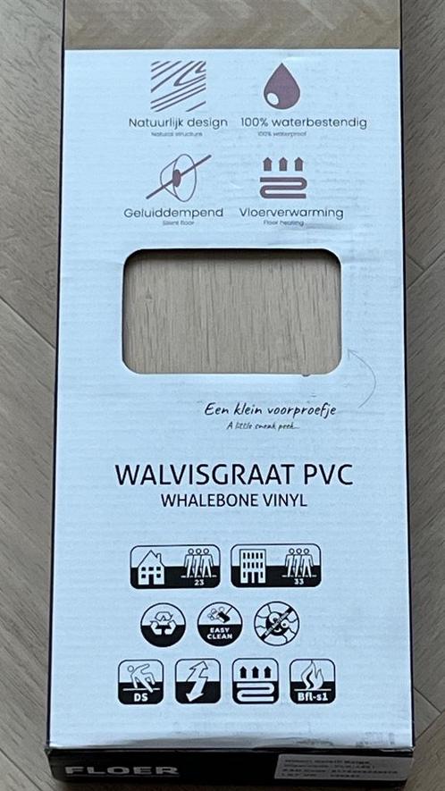 Floer Walvisgraat PVC Vloer - Balein Beige, Huis en Inrichting, Stoffering | Vloerbedekking, Nieuw, Overige typen, Beige, 50 tot 75 m²