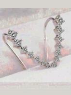 Oorbellen 7 Swarovski steentje, Sieraden, Tassen en Uiterlijk, Oorbellen, Verzenden, Nieuw, Zilver, Hangers