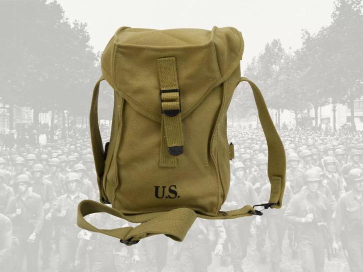 Tas,Munitie,M1,US,Army,WWII, Verzamelen, Militaria | Tweede Wereldoorlog, Landmacht, Overige typen, Amerika, Verzenden