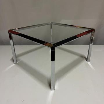Vintage Vitra S&D design chroom en glas salontafel  beschikbaar voor biedingen