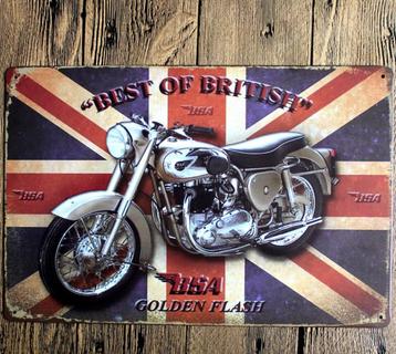 BSA Motor Vintage Metalen Bord (Plaat Oud Reclame Retro) beschikbaar voor biedingen