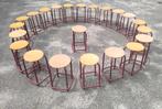Set van 24 vintage Marko scheikunde krukken hoog 50cm, Ophalen, Zo goed als nieuw, Vijf, Zes of meer stoelen