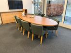 Ovalen teakhouten eettafel met 8 stoelen - als nieuw!, Ophalen, Zo goed als nieuw, Overige typen, Overige
