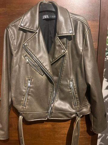 Zara Jas - Groen/Grijs - Maat S beschikbaar voor biedingen